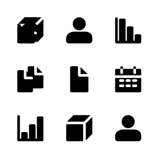 Business and Management (Glyph) icons pack