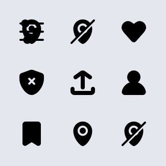 User Interface Essential Solid icons pack