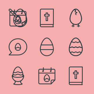 Easter icons pack