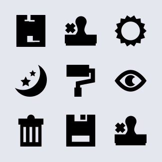 Image editing icons pack