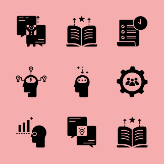 Entrepreneur Solid - High risk high return icons pack
