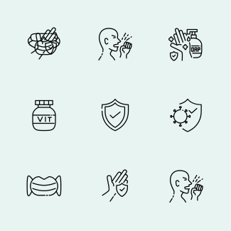 Corona Virus Covid 19 icons pack