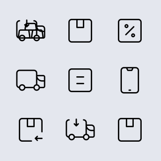 Delivery & ecommerce icons pack