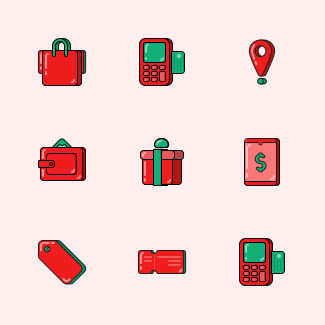 Christmas Shop Juicycons icons pack