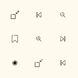 UI UX Simple Outlined icons pack