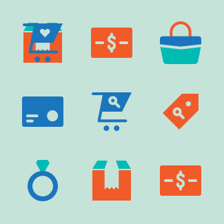 Gradak Finance Flad icons pack
