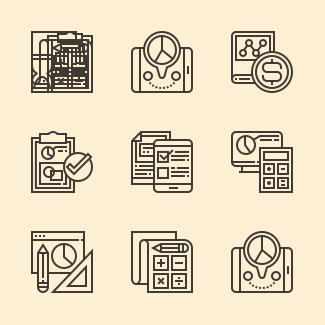 Accounting Auditor icons pack