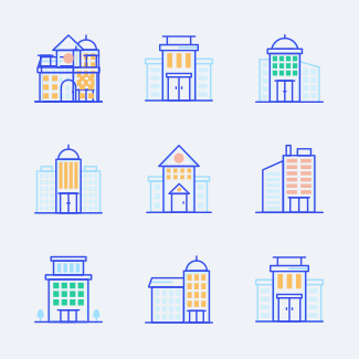 Building icons pack