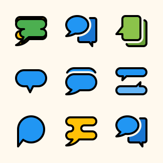 Speech Bubbles icons pack