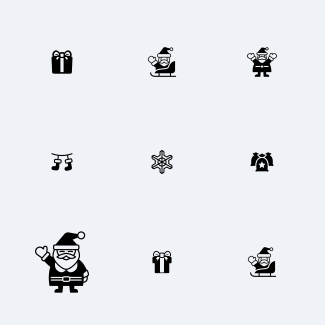 Christmas day icons pack