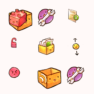RM Kute Toolbar Icons icons pack