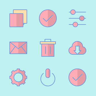 User Interface (Filled Outline) icons pack
