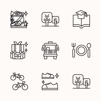 Back to school icons pack