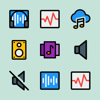 Music icons pack