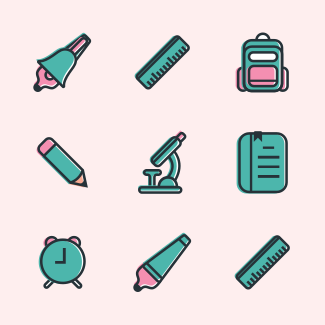 Education icons pack