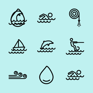 Water icons pack