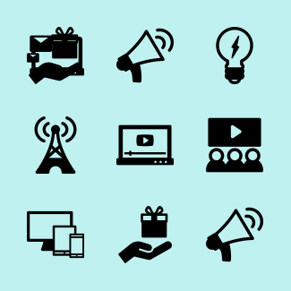 Media Advertising icons pack
