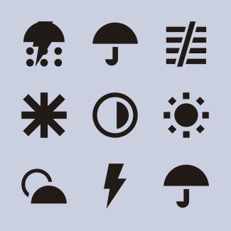 Square "Weather" icons pack