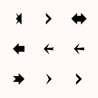 Arrow set icons pack