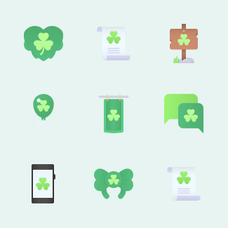 St Patrick's Day - Smooth icons pack