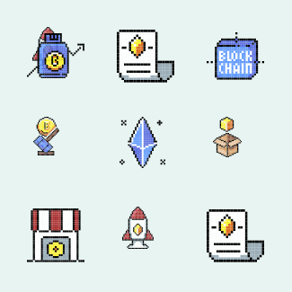 NFT pixel set01 icons pack