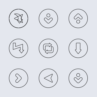 Ruby Arrow icons pack