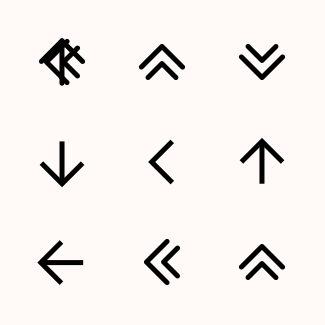 Arrows icons pack