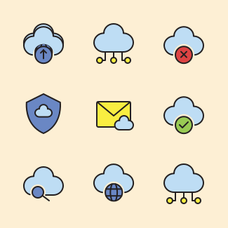 Cloud Computing icons pack