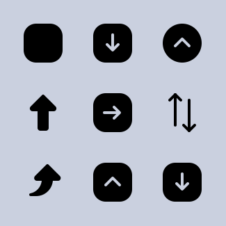 Arrows icons pack