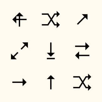 Ink Software Caret Arrows icons pack