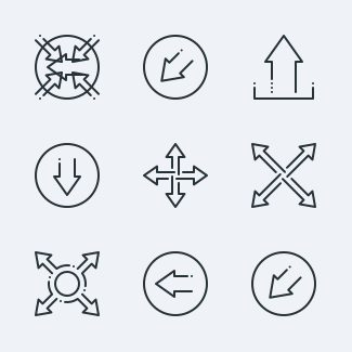 Arrows Set1 icons pack