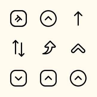 Arrows icons pack