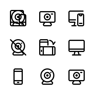 Computers and Hardware icons pack