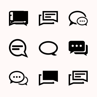 Chatting icons pack