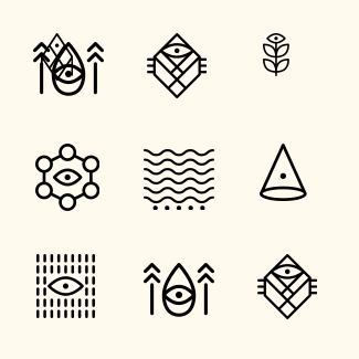 Abstract Geometric Shape icons pack