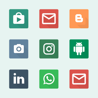 Material Square Apps icons pack