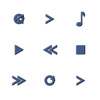 Music Player Controls icons pack