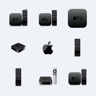 Apple TV icons pack