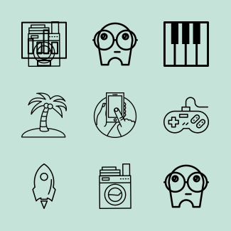Several Stroke icons pack