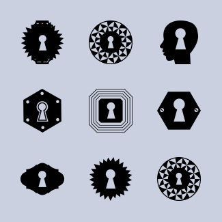 Keyholes icons pack
