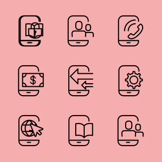 Smartphone icons pack