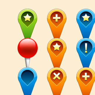 GPS Map icons icons pack