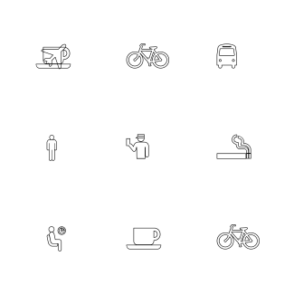 Travel icons pack