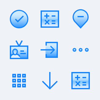Simple Lines (Filled) icons pack