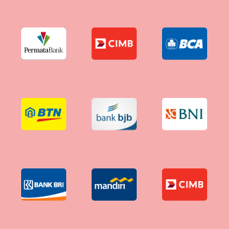 Banks in Indonesia Logo Badge icons pack