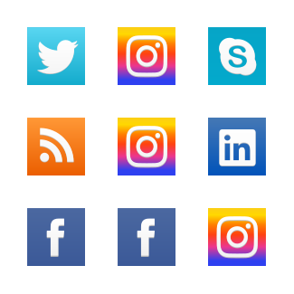 New social network icons icons pack