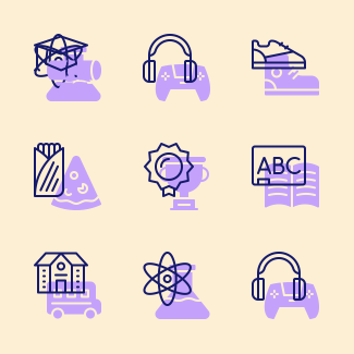 Youth icons pack