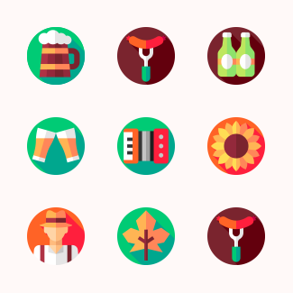 Oktoberfest icons pack