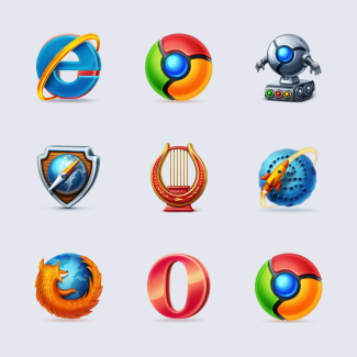 Web Browsers Icon Set icons pack