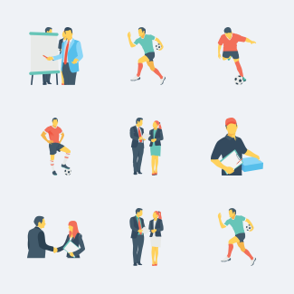 Human icons pack